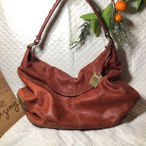 FRYE Campus hobo riveted leather handbag